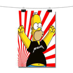 Homer Simpsons Metallica Poster Wall Decor