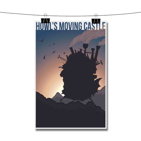 Howl s Moving Castle Silhouette Poster Wall Decor