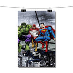 Hulk The Flash Superman Venom Breakfast Poster Wall Decor
