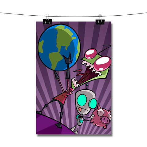 Invader ZIM and GIR Poster Wall Decor