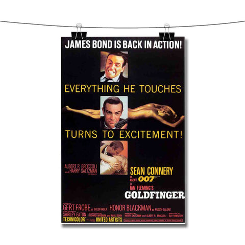 James Bond 007 Goldfinger Poster Wall Decor