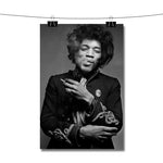 Jimi Hendrix With Smoke Poster Wall Decor