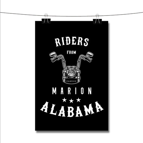 Riders from Marion Alabama Poster Wall Decor