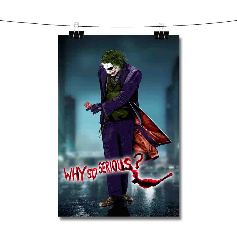 Joker Purple Why So Serious New Poster Wall Decor – Twentyonefox