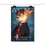 Judy and Nick Cover Models Zootopia Poster Wall Decor