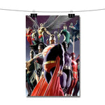 Justice League of Superhero Poster Wall Decor
