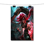 Katarina League of Legends Red Hair Poster Wall Decor