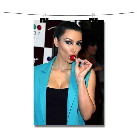 Kim Kardashian Lollipop Poster Wall Decor