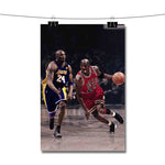 Kobe Bryant Vs Michael Jordan Battle Poster Wall Decor