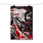 Levi Attack On Titan Blood Sword Poster Wall Decor