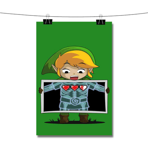 Link The Legend of Zelda Heart Poster Wall Decor