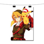 Link and Pikachu Poster Wall Decor