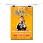 Mar lia Mendon a Graveto Ao Vivo Poster Wall Decor
