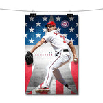 Max Scherzer MLB Washington Nationals Poster Wall Decor