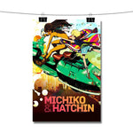 Michiko and Hatchin Flying With Motorcycle Poster Wall Decor