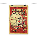 Mickey Mouse Get a Horse Disney Poster Wall Decor