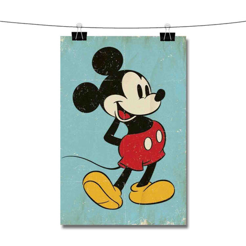 Mickey Mouse Vintage Poster Wall Decor