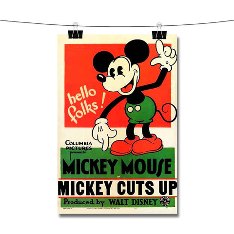 Mickey mouse Cuts Up Poster Wall Decor