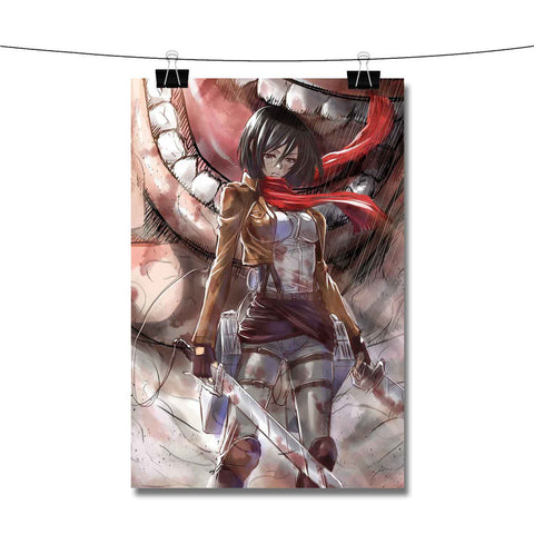 Mikasa Ackerman Attack On Titan Shingeki No Kyojin Poster Wall Decor