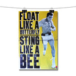 Muhammad Ali Float Like a Butterfly Sting Like a Bee Poster Wall Decor