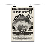 Muhammad Ali vs Joe Frazier Battle Poster Wall Decor