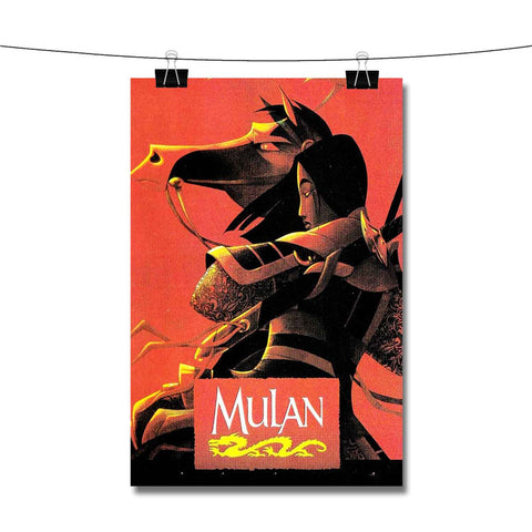 Mulan Disney With Horse Poster Wall Decor