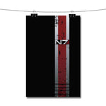 N7 Mass Effect Battle Damaged Armor Stripe Poster Wall Decor