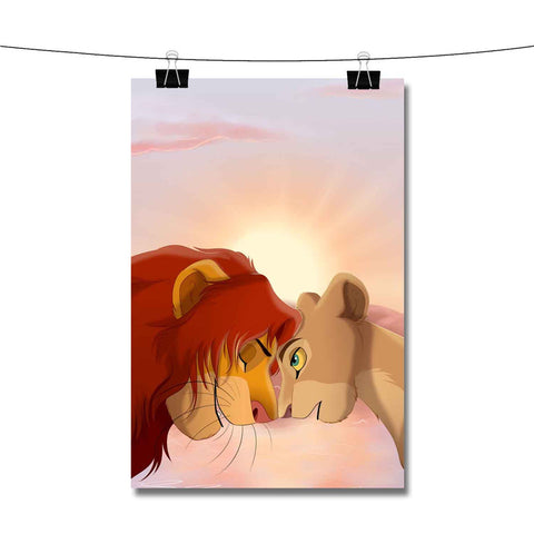 Nala and Simba The Lion King Cartoon Poster Wall Decor