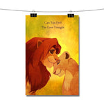 Nala and Simba The Lion King Poster Wall Decor