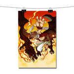 Natsu Dragneel and Igneel Fairy Tail Poster Wall Decor