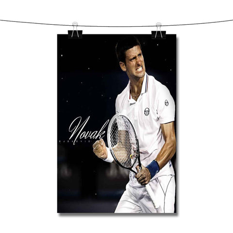 Novak Djokovic Celebration Poster Wall Decor