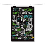 Oasis Supersonic Lyrics Poster Wall Decor