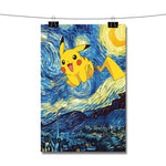 Pikachu Pokemon Starry Night Poster Wall Decor