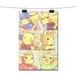 Pikachu as Avengers Characters Poster Wall Decor