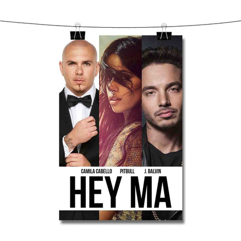 Pitbull J Balvin ft Camila Cabello Poster Wall Decor