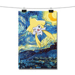 Pokemon Jirachi Starry Night Poster Wall Decor