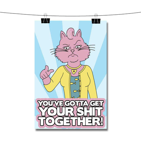 Princess Caroline Rick and Morty Get Your Shits Together Poster Wall Decor