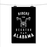 Riders from Decatur Alabama Poster Wall Decor