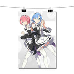 Re Zero Ram Rem Poster Wall Decor