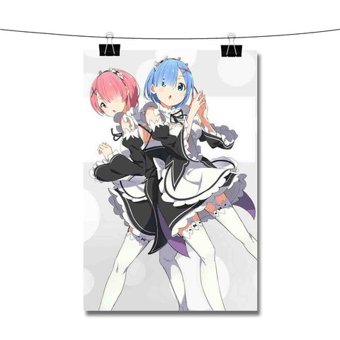 Re Zero Ram Rem Poster Wall Decor