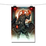 Red Skull Poster Wall Decor