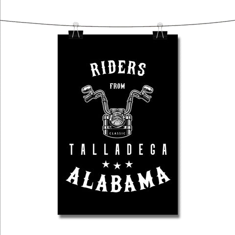 Riders from Talladega Alabama Poster Wall Decor