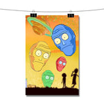 Rick and Morty Silhouette Poster Wall Decor
