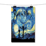 Rick and Morty Starry Night Poster Wall Decor