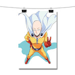 Saitama Sensei One Punch Man Peace Poster Wall Decor