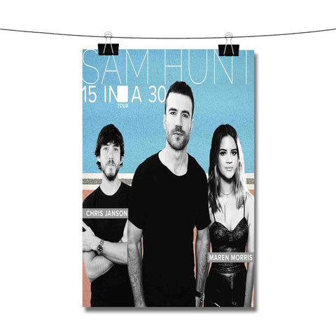 Sam Hunt Singer Poster Wall Decor