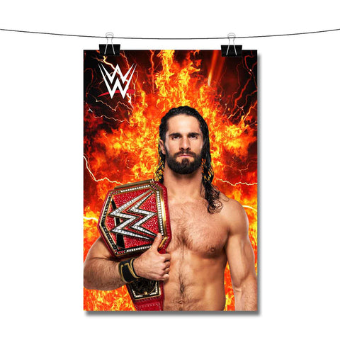 Seth Rollins WWE Sports Poster Wall Decor