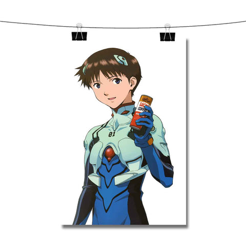 Shinji Ikari Neon Genesis Evangelion Poster Wall Decor