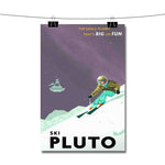 Ski Pluto Poster Wall Decor