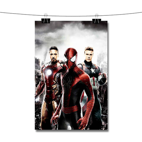Spiderman on Captain America Civil War Marvel Poster Wall Decor